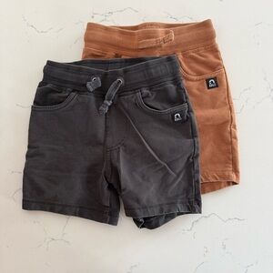 Rags to Raches Charcoal and Rust Kids Shorts